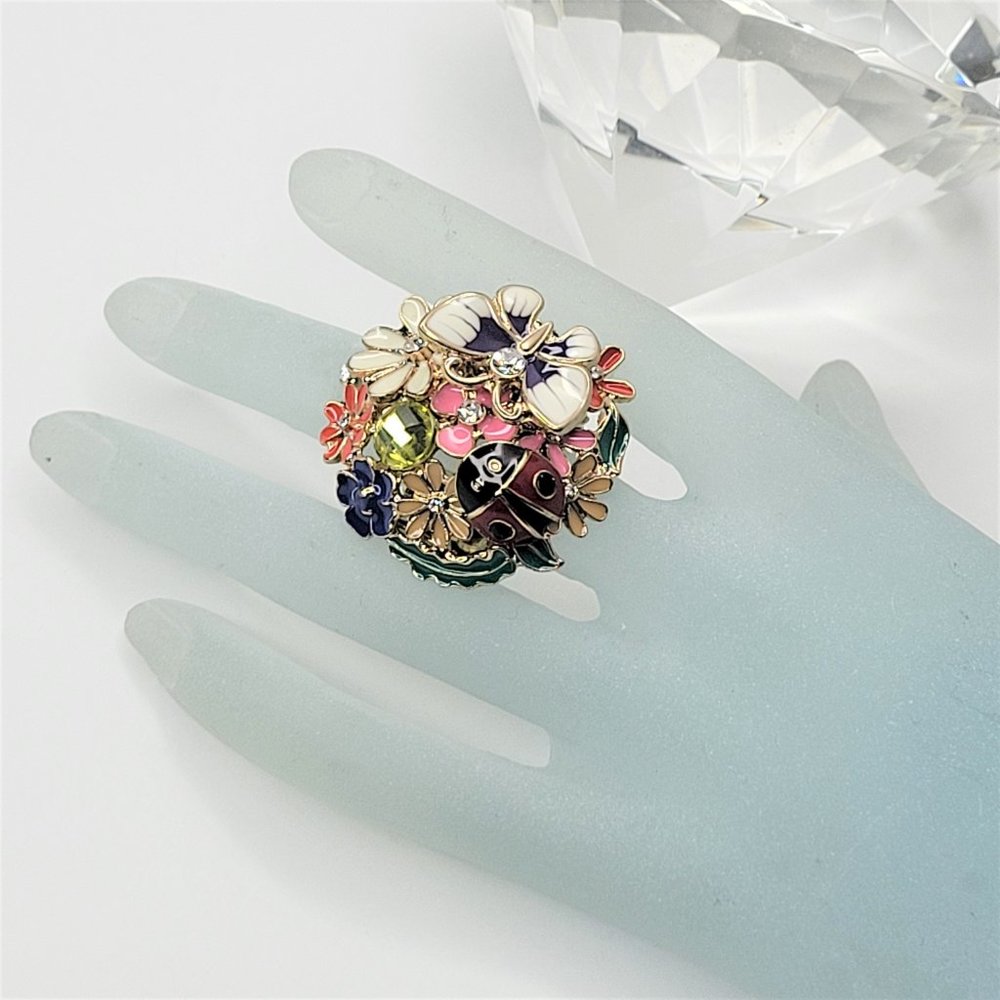 Ladybug Ring, Adjustable Band Ring, Ladybug Theme… - image 5